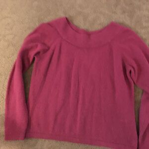 St Johns Bay Ladies Cranberry Pullover XL 55 Ramie 20 Nylon 15 Angora Classic